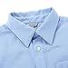 Bienzoe Boys Button Down Shirt: Kids School Uniform Long Sleeve Tops for Concert Blue Size 8