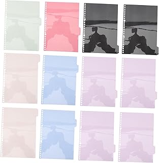 TEHAUX 30 Peças De Índices De Página De Notebook Guias Divisores De Índices Guias Para Fichários Guias De Fichário De Assunto Vertical Pastas Coloridas Divisórias Convenientes De