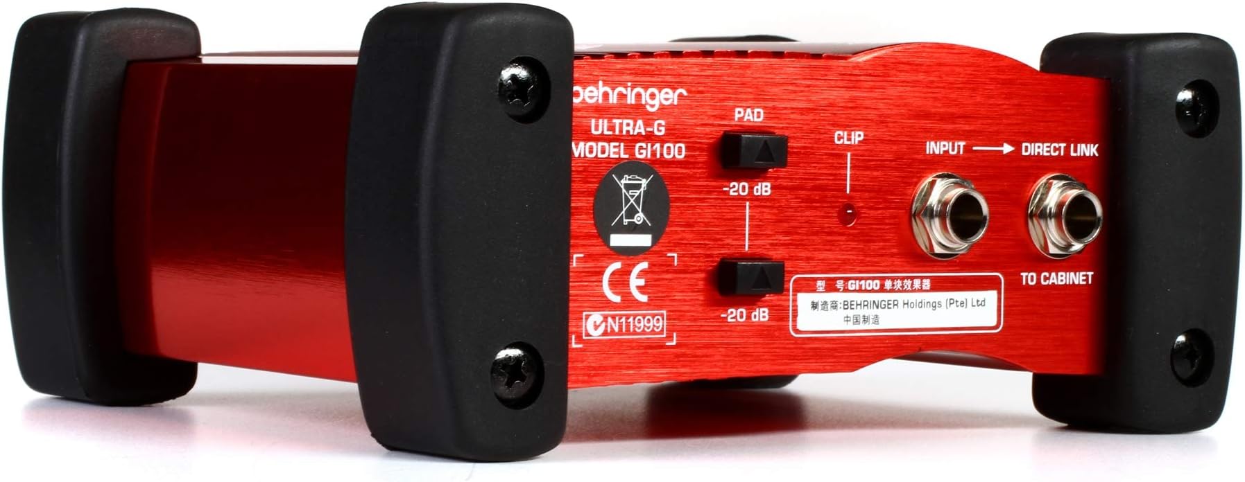 ULTRA-G GI100 Professional Battery/Phantom Powered DI-Box with Guitar Speaker Emulation