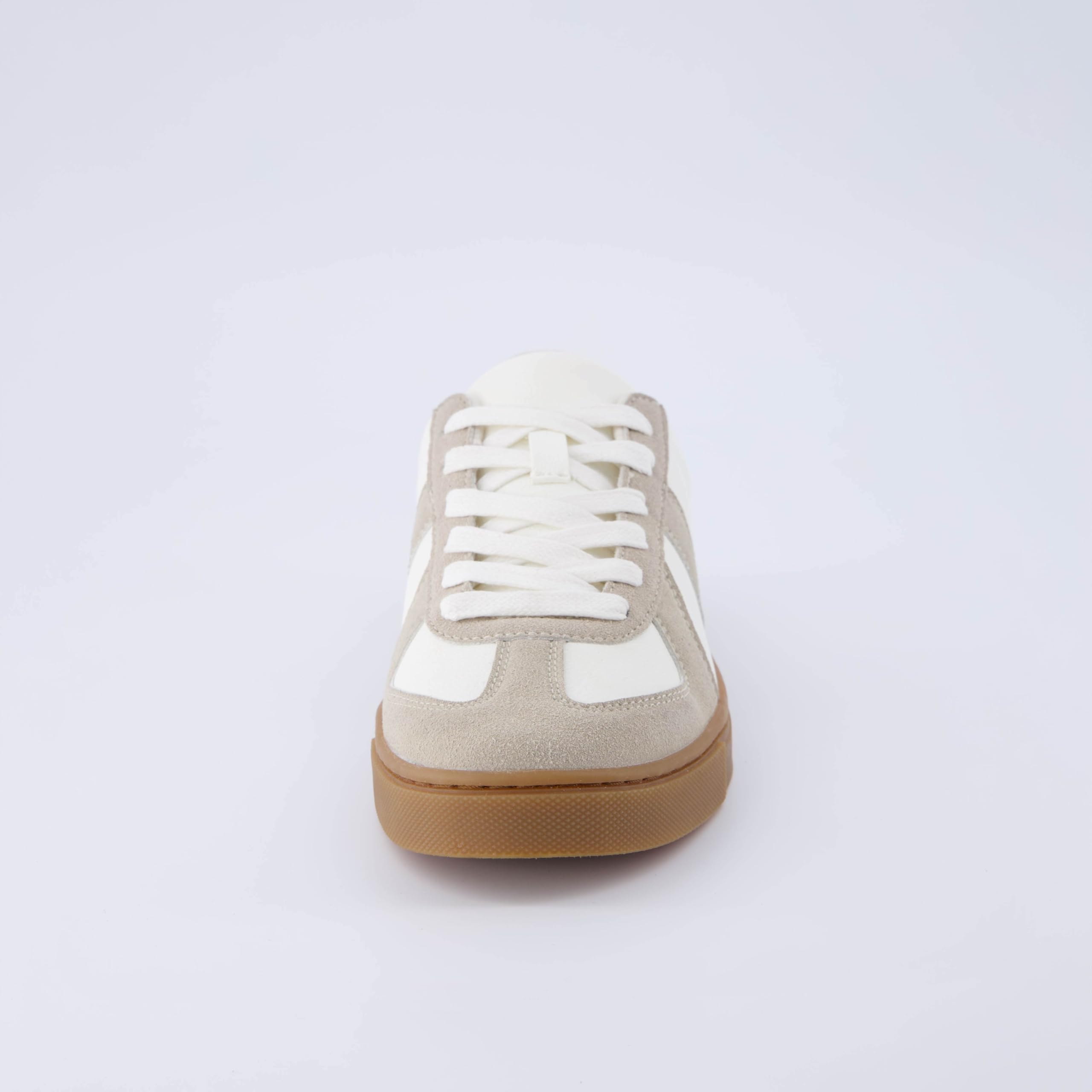 CUSHIONAIRE Zapatilla Deportiva Bailey con Cordones para Mujer + Espuma cómoda, Anchos Anchos Disponibles, Blanco/Gris 38 EU