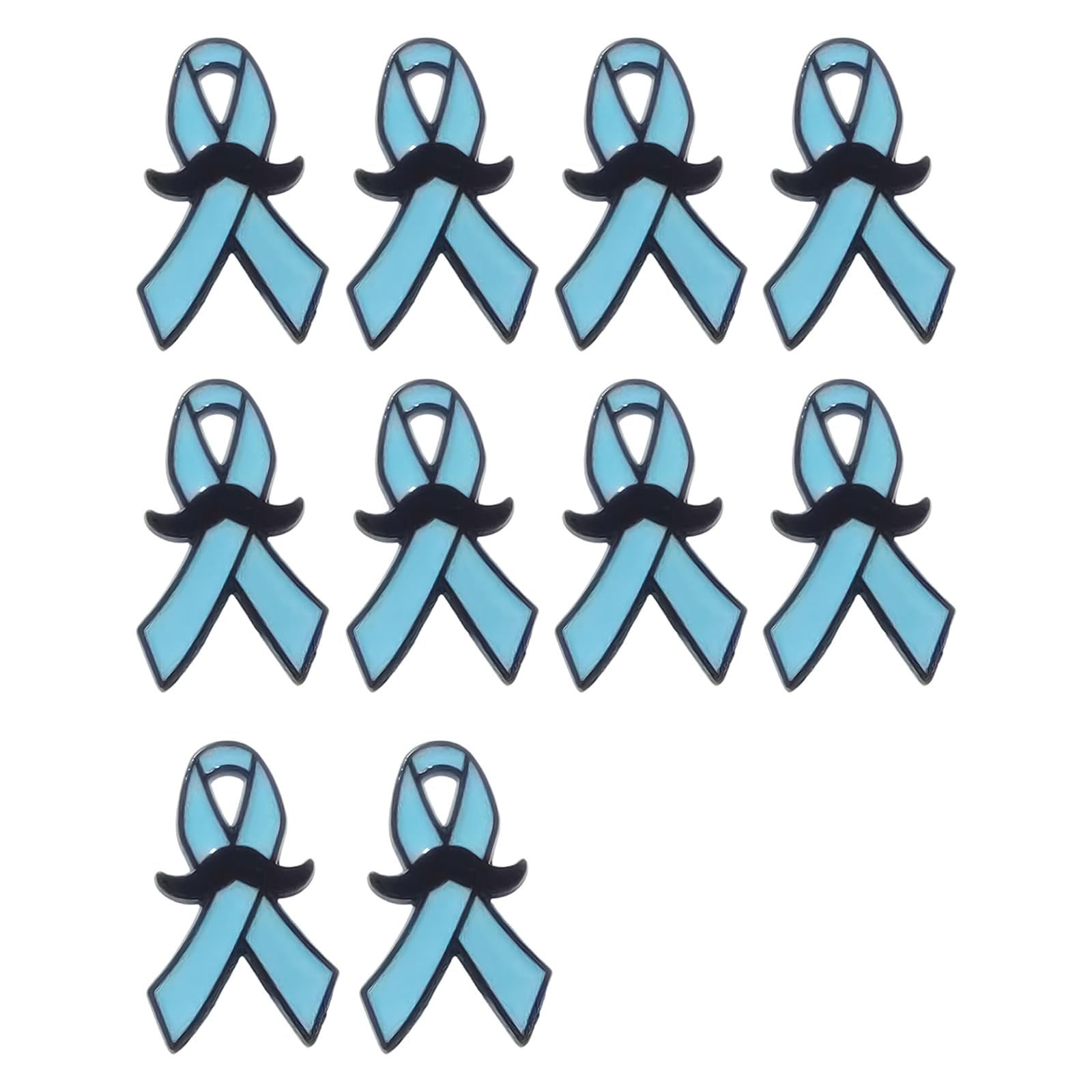 Maxtonser Set of 10 Ribbon Brooch Pin Comfortable and Versatility Clothes Badge for Everyday Wear and Special Occasion Supporters
