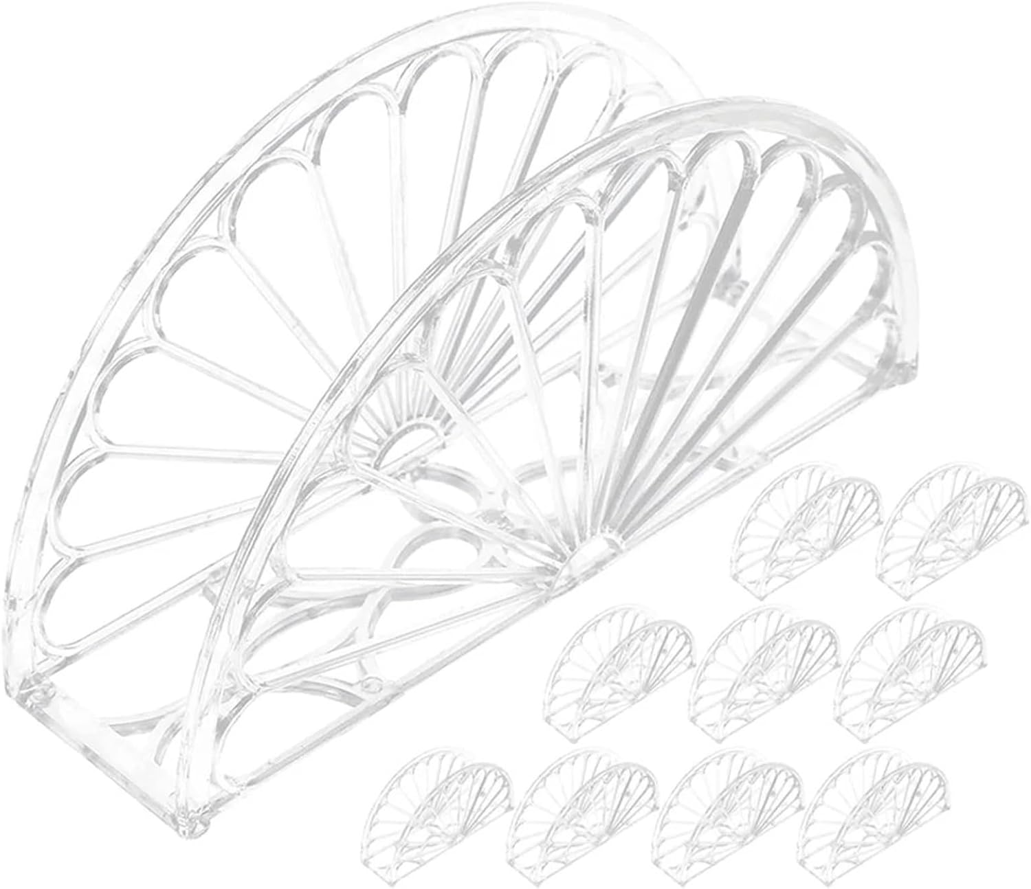 Napkin Holder 24pcs Tray Plastic Transparent -shaped Vertical Napkin Holder Paper Towel