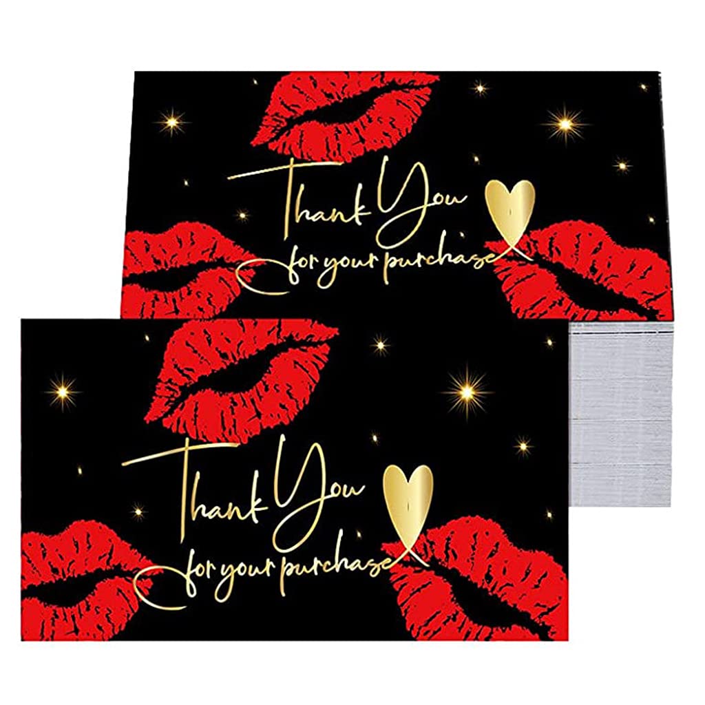 Buxuaaaa K66 1 Pack 50Pcs Small Business Greeting Card, Festive Cardstock Label Sticker For Thanks Greeting Appreciation Cards