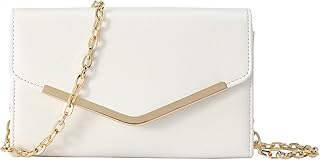 Autumnwell Clutch Purse Evening Bag for Women，Envelope Handbag With Detachable Chain for Wedding and Party