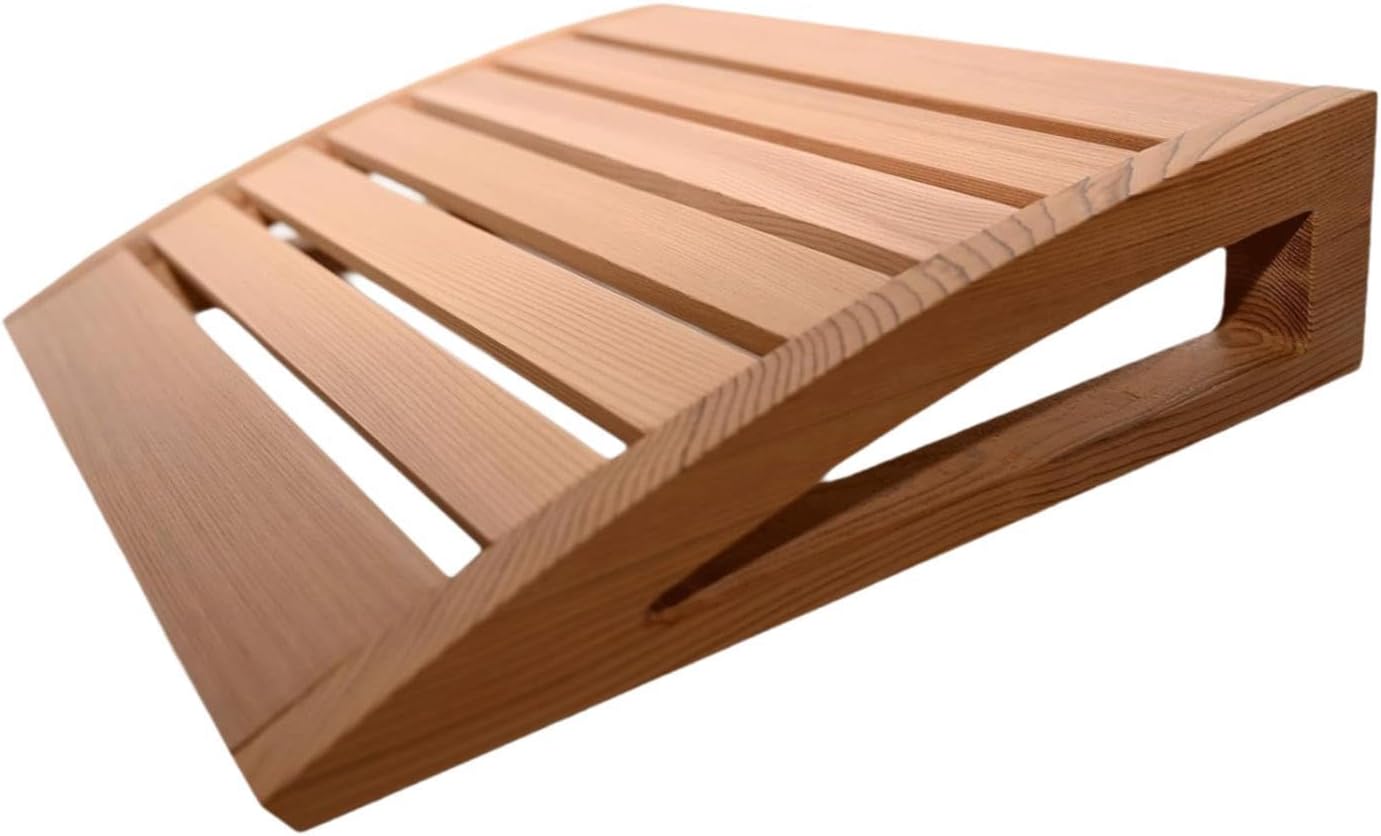 Wooden Headrest Sauna,Neck Support Sauna Supplies Sauna Room Part Ergonomic Sauna Pillow, Wood Support for Bathing,Women Men