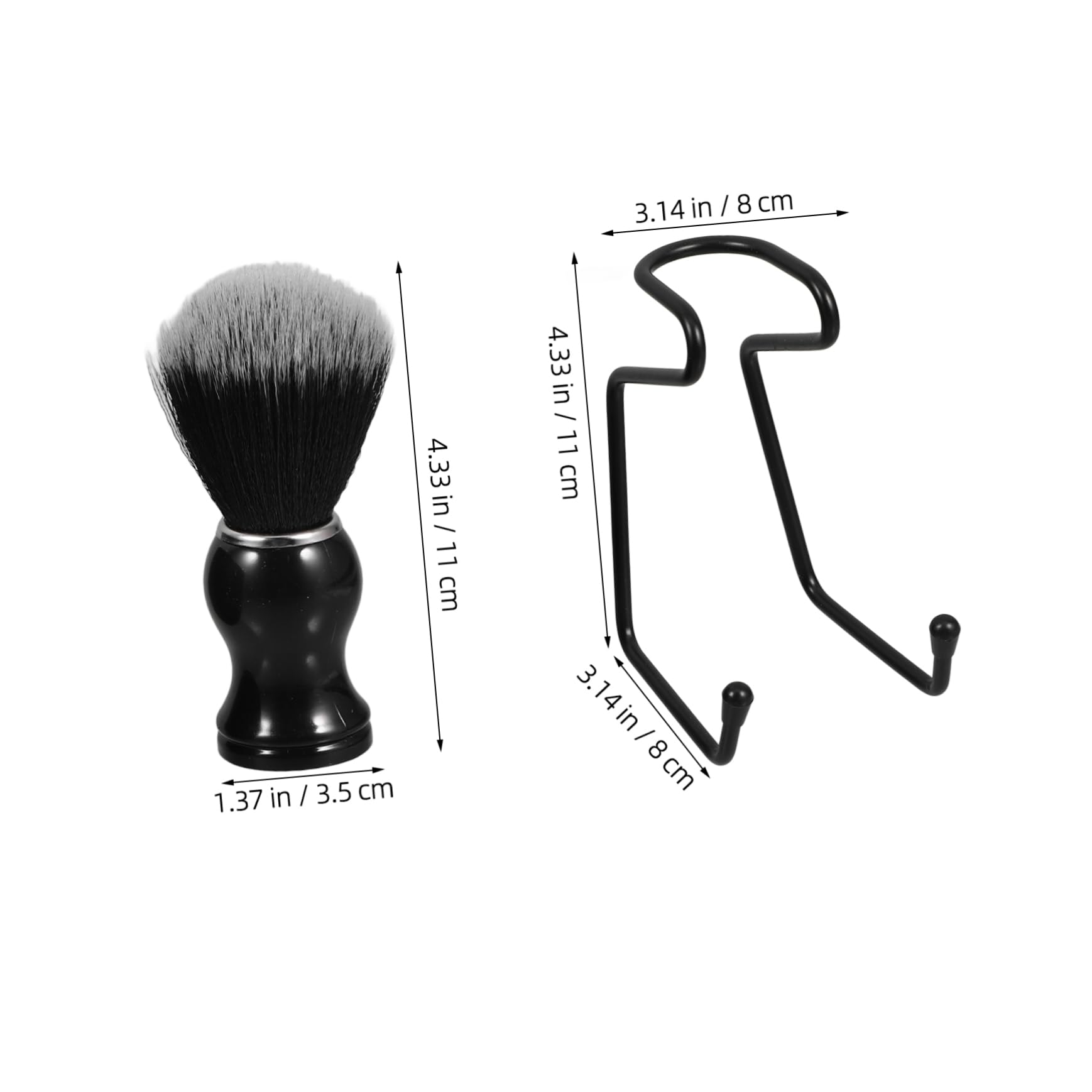 FOMIYES Men's Shaving Kit Manual Shaving Set Brush Bowl Stand Cleaning Brush Shaving Kit Straight Razors for Men Kit Brush