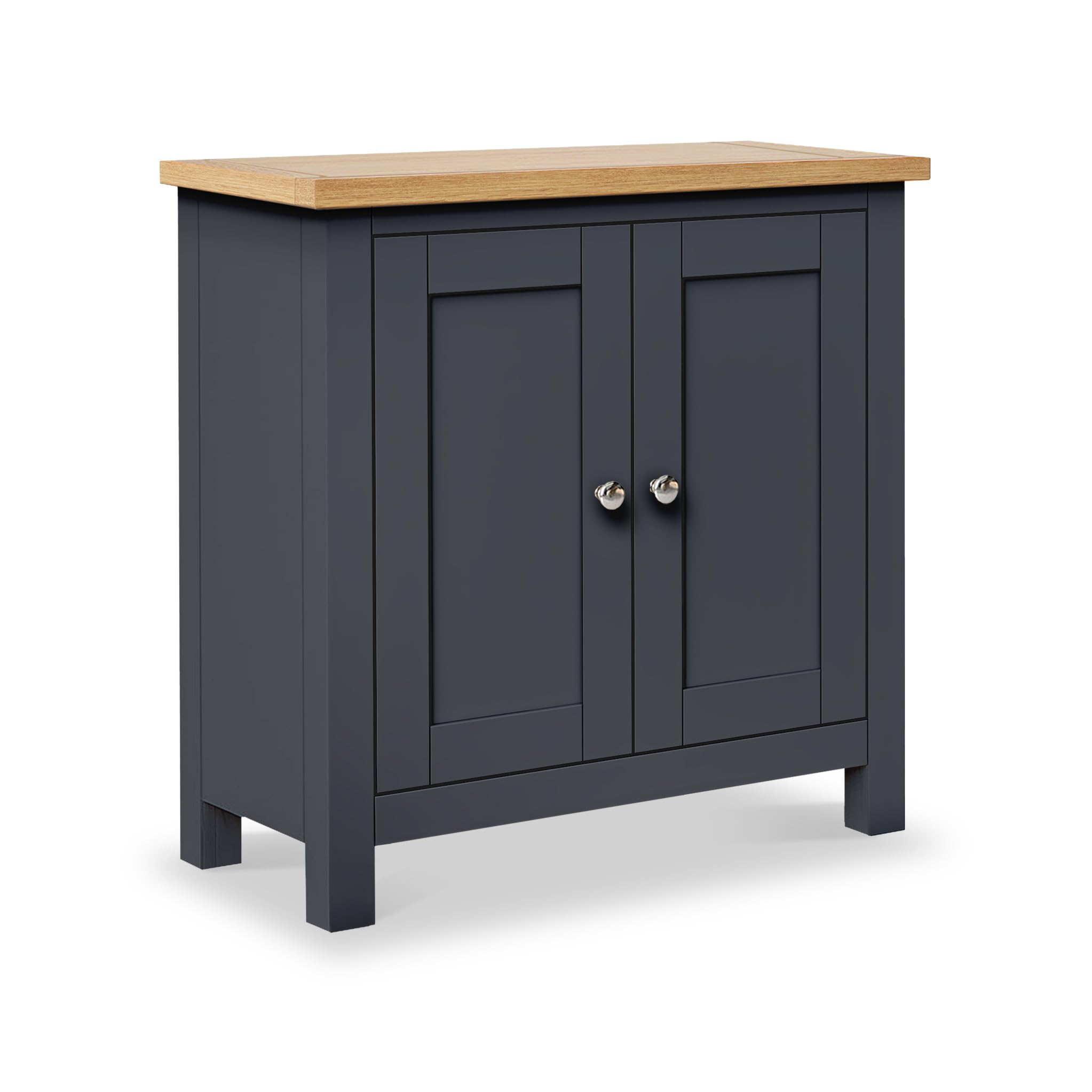 RoselandFurniture Farro Charcoal Grey Small Cupboard for Bathroom