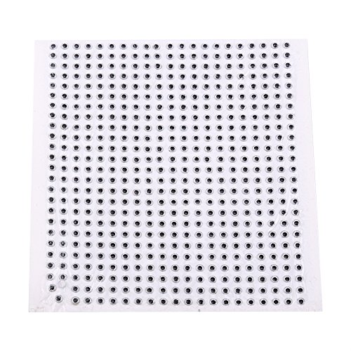 Yosoo 3D Fishing Eyes 500pcs Fishing Lure Eye Great Accessory for Make Fishing Bait,Fly Tying, Fishing Lures, Crafts (Silver, 4mm)