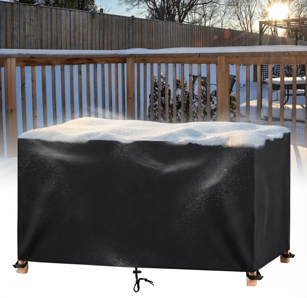 Wodoszczelna osłona na meble ogrodowe, 315 x 75 x 95 cm, odporna na warunki atmosferyczne, odporna na działanie warunków atmosferycznych, odporna na działanie promieni UV, wiatroszczelna
