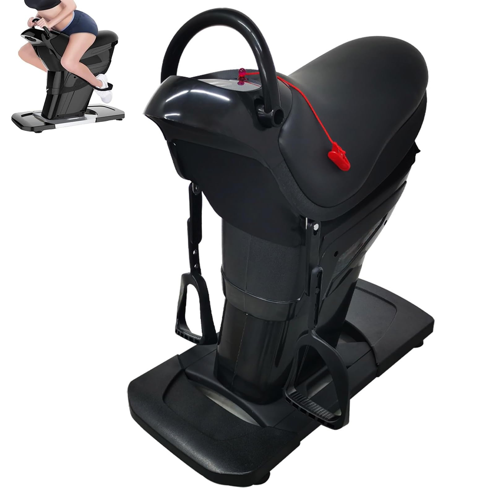 Elektryczna maszyna jeździecka do fitnessu w pomieszczeniach – symulacja 3D z wyświetlaczem LCD, maksymalne obciążenie 150 kg, sprzęt aerobowy do domowej siłowni, do celów brzucha, nóg, bioder
