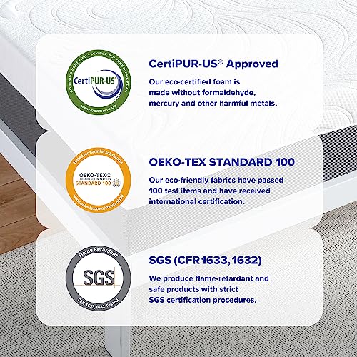 Olee Sleep 10-inch Twin Gel Memory Foam Mattress thumbnail 9