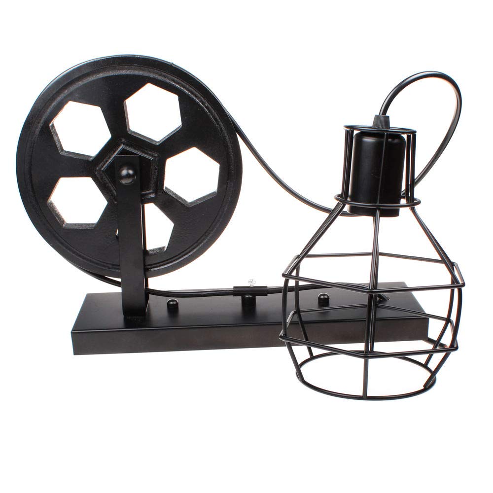 Industrielle Wandleuchten Vintage E27 industrial Wandlampe Retro Metall LED Kreative für Wohnzimmer Esszimmer Schlafzimmer (Schwarz - 2 Stücke)