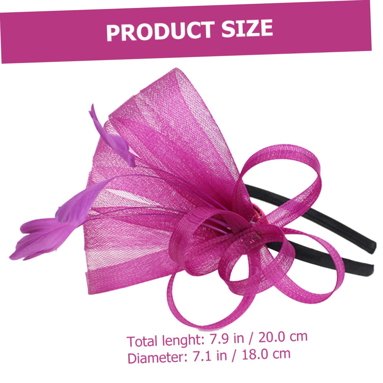 Abaodam 4pezzi Fascinator Elegante Con Piume e Rete Per Eventi Cappello Decorativo Da Cerimonia e Tea Party Per Donne Accessorio Per Comfort Assicurato e Design Unico