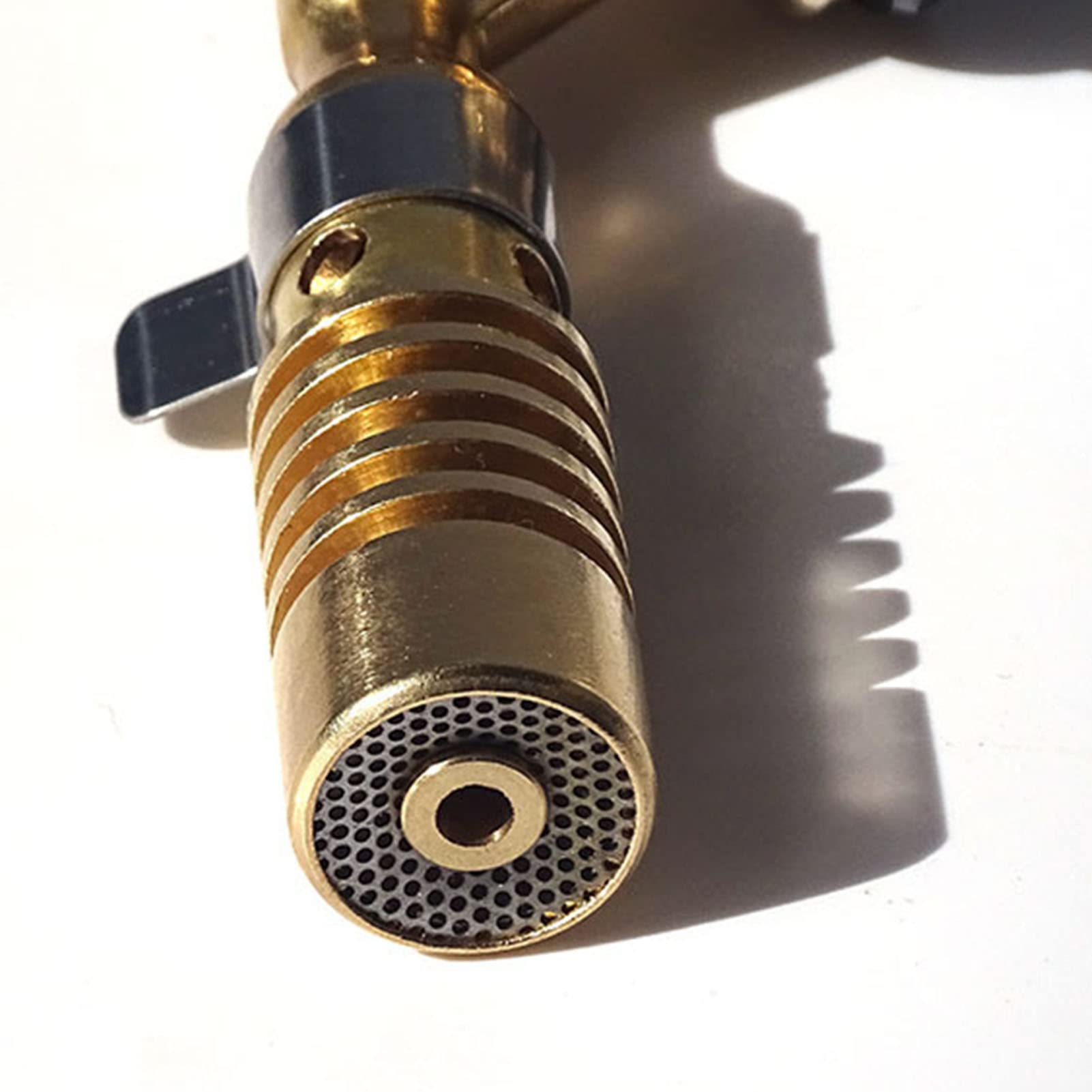 Pistola a Spruzzo Per Gas, Pistola Per Torcia a Gas Butano Pistola a Spruzzo Per Serbatoio in Ottone Pistola a Fiamma Portatile Per Barbecue Torcia a Gas Per Accensione Ad Alta Temperatura Per Saldatu