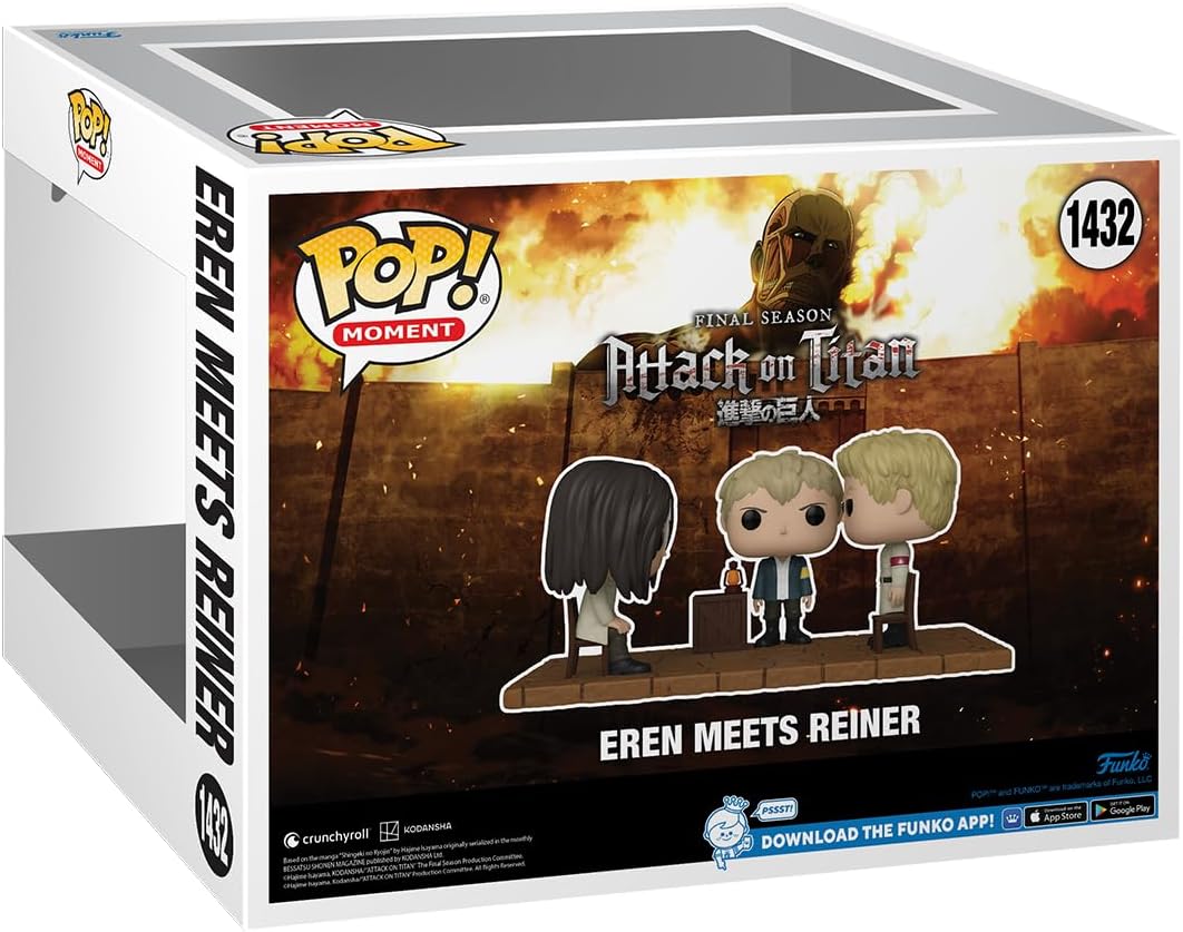 Funko POP! Moment: Attack on Titan - Eren Jaeger Meets Reiner - Collectable Vinyl Figure - Gift Idea - Official Merchandise - for Kids & Adults - Anime Fans - Model Figure for Collectors