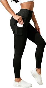 3D Anti-Cellulite Leggings for Women with Pockets, High Waist Compression Tummy Control Butt Lifting Yoga Pants