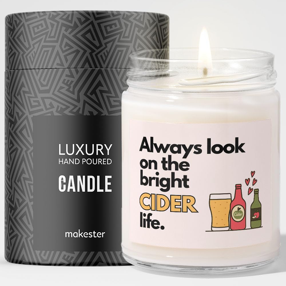 Cider Gift - Luxury Soy Wax Candle - Vanilla, Jasmine, Sugared Almond - Makester โ image 1