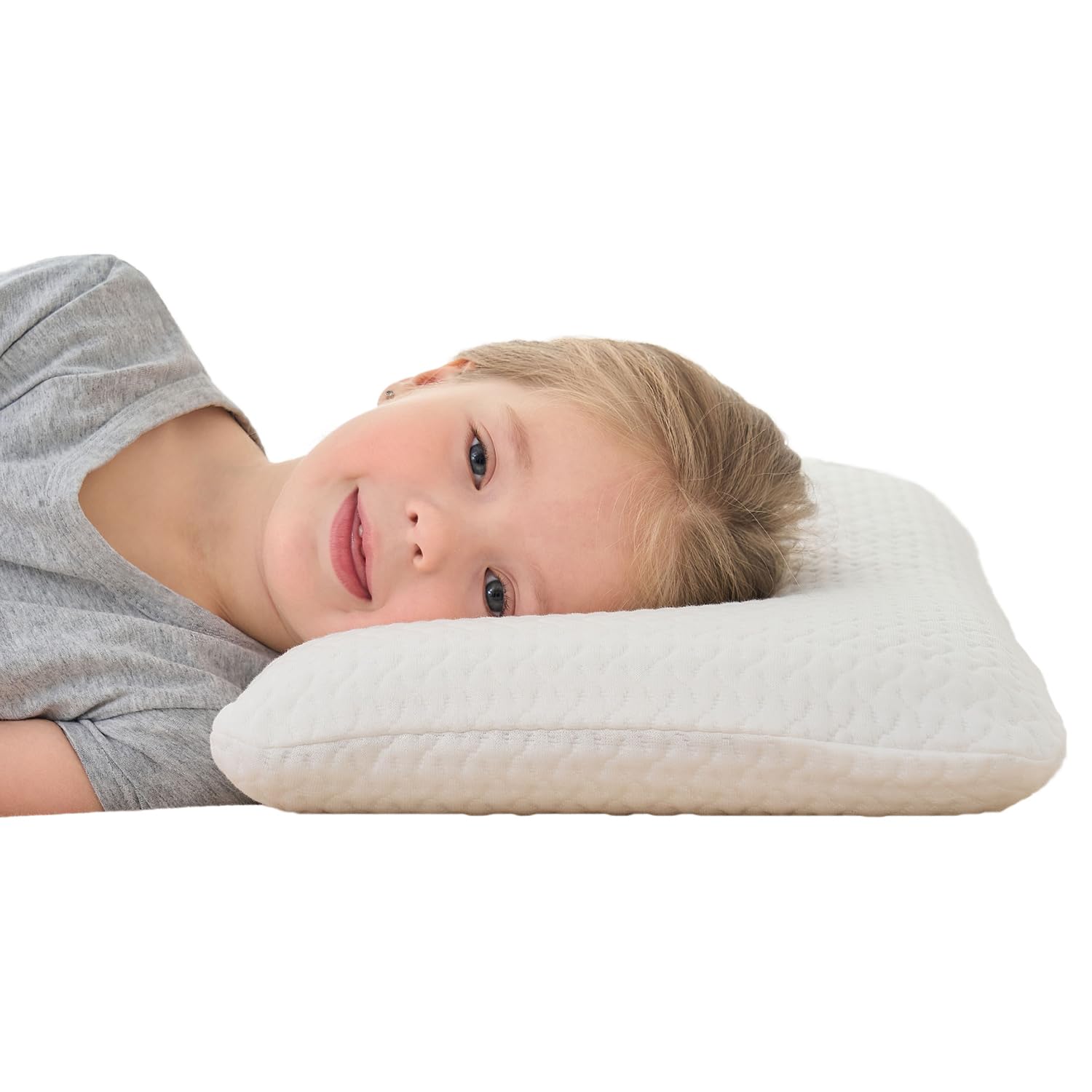 Oreiller Plat en Mousse à mémoire de Forme pour Enfants (3 à 8 Ans)