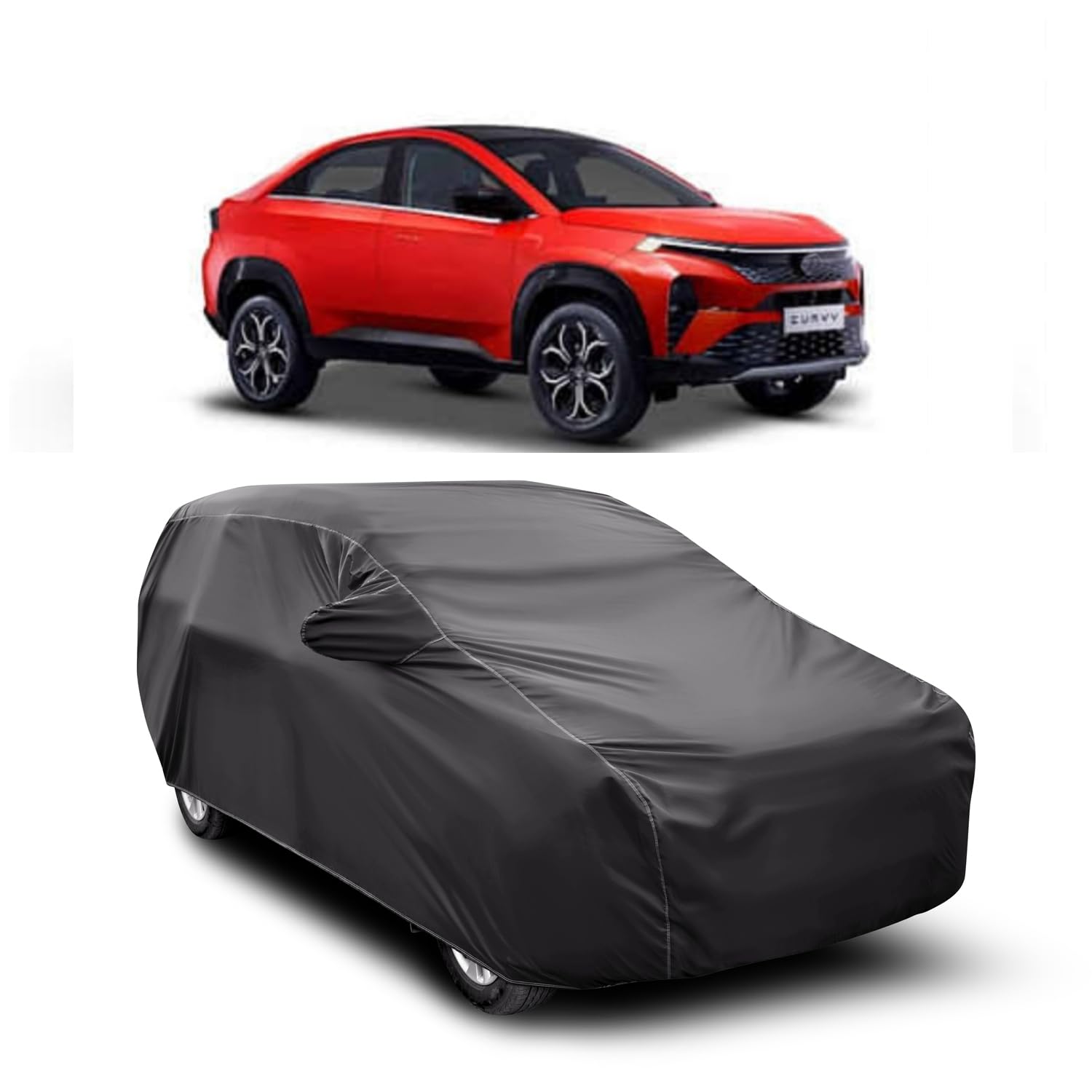 専用BODY DESIGN RUHF Car Cover for Compatible with New TATA CURVV Model 2024 Water