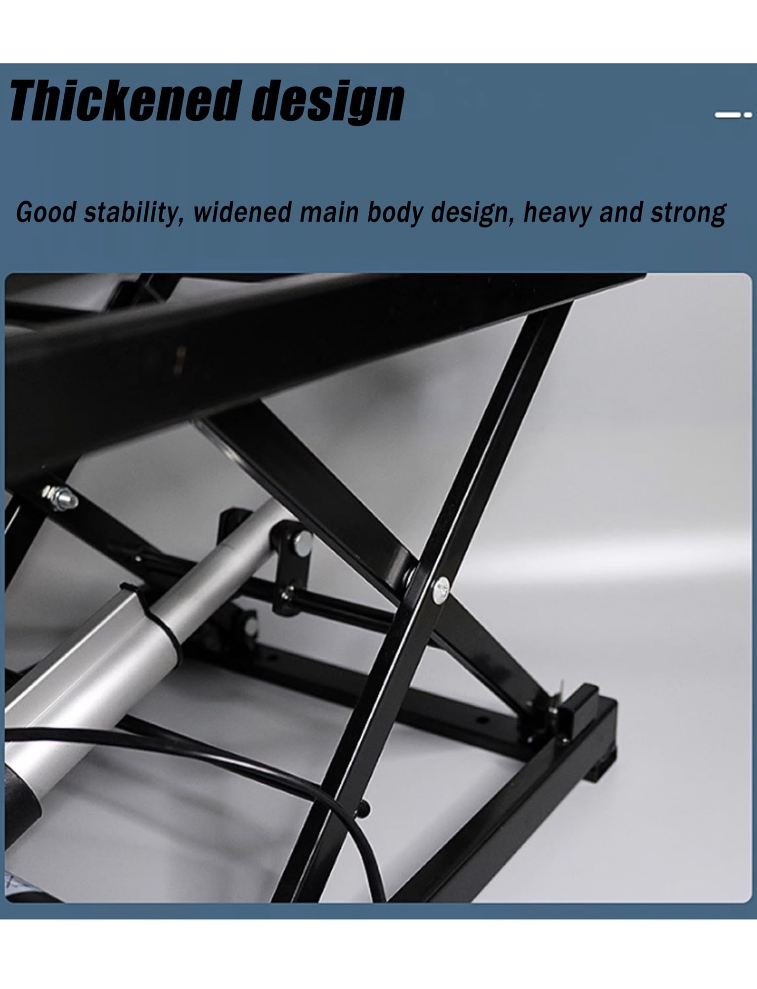 Mesa elevadora eléctrica de 150 kg, plataforma de altura ajustable, elevador de perfil bajo para manejo y transporte, modelo inalámbrico negro, perfecto para uso doméstico y taller