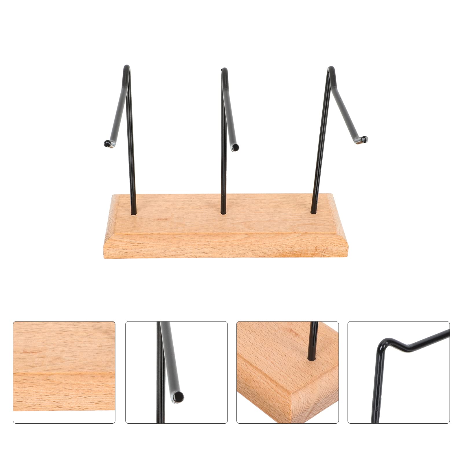 Zerodeko Decorative Jewelry Rack Delicate Necklace Stand Wooden Iron Display for Earrings Bracelets and Keys Stylish Organizer for Home for Special Occasions