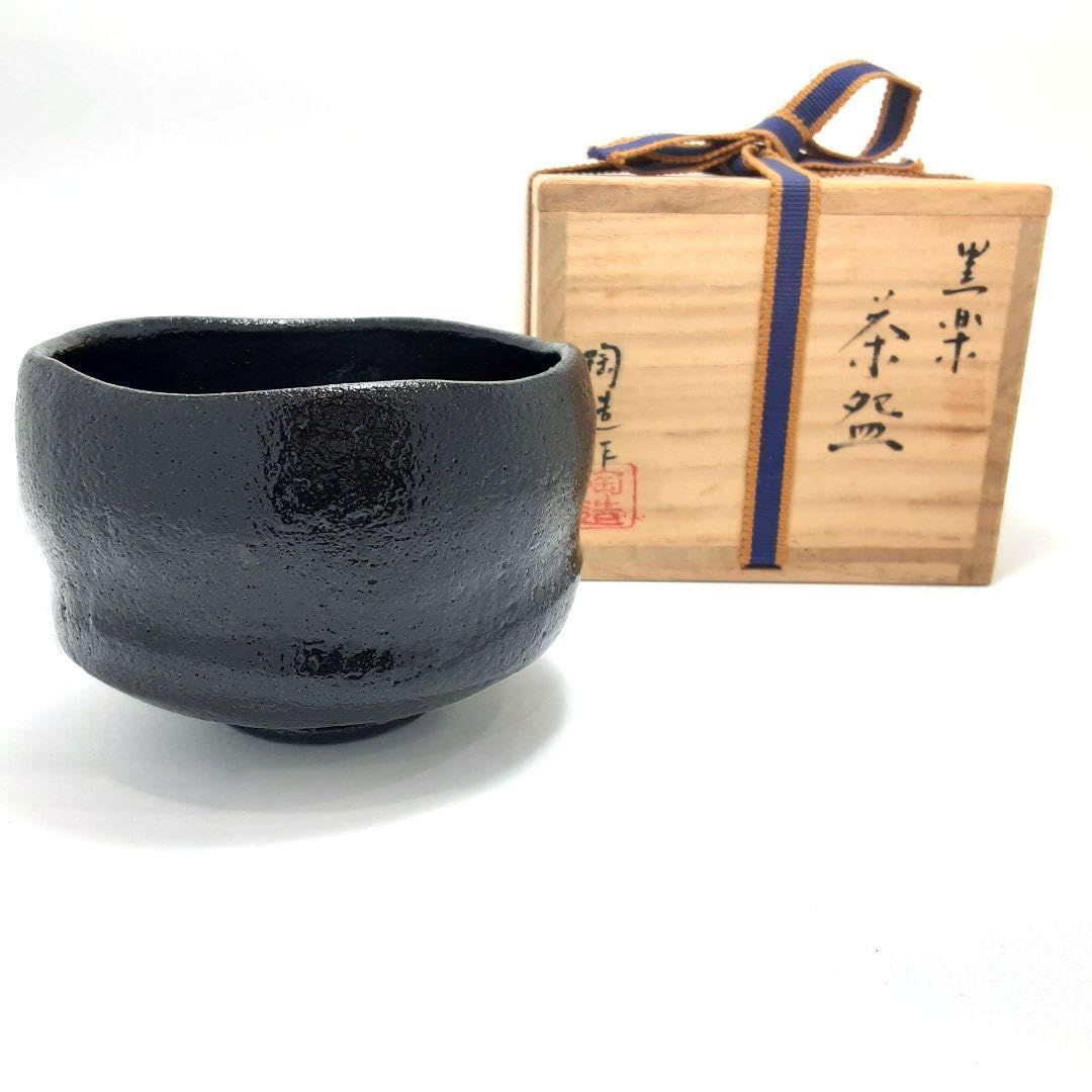 Amazon.co.jp: Y1293-6 茶道具 林陶造作 黒楽茶碗 大徳寺 柳生紹 Amazon.co.jp: Y1293-6 茶道具 林陶造作 黒楽茶碗 大徳寺 柳生紹
