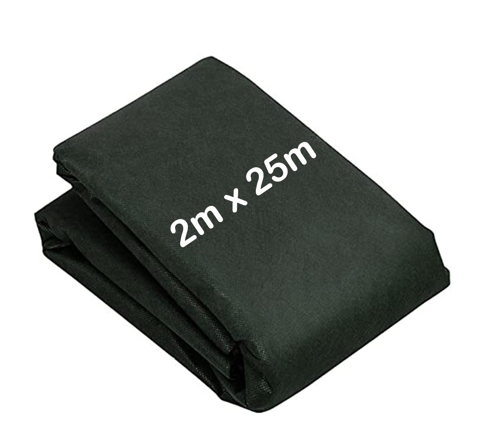 PREMZO Non-Woven Weed Control Fabric, UV-Stabilised Ground Cover Membrane, Non-Permeable Garden Landscape Barrier, Black Weed Suppressant Mat for Flower Beds, Paths, Driveways (2m x 25m, 50 GSM) โ image 1