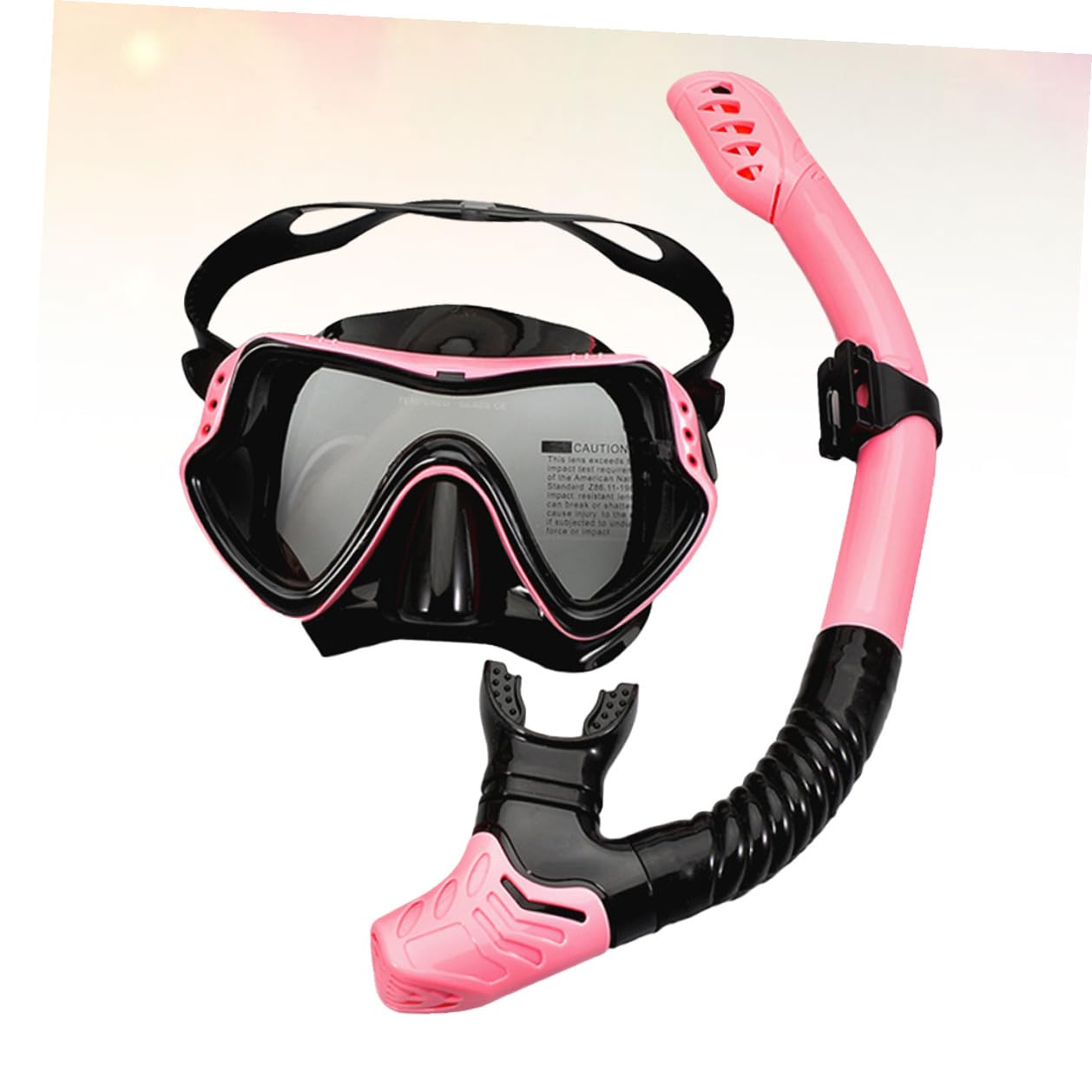 Gafas de Natación y Esnórquel con Tubo Diseño Unificado de Ventana para Visión Amplia Correa Elástica Silicona sin Sabor Protección Segura para Adultos y Actividades Acuáticas