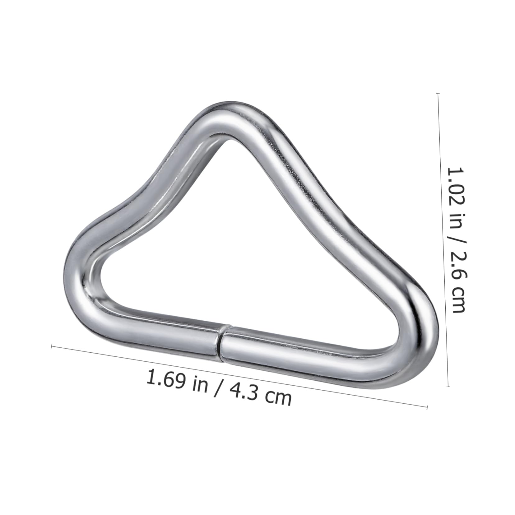 Trampoline v anneaux, bagues triangulaires en acier inoxydable de 10 pcs pour accessoires de lit