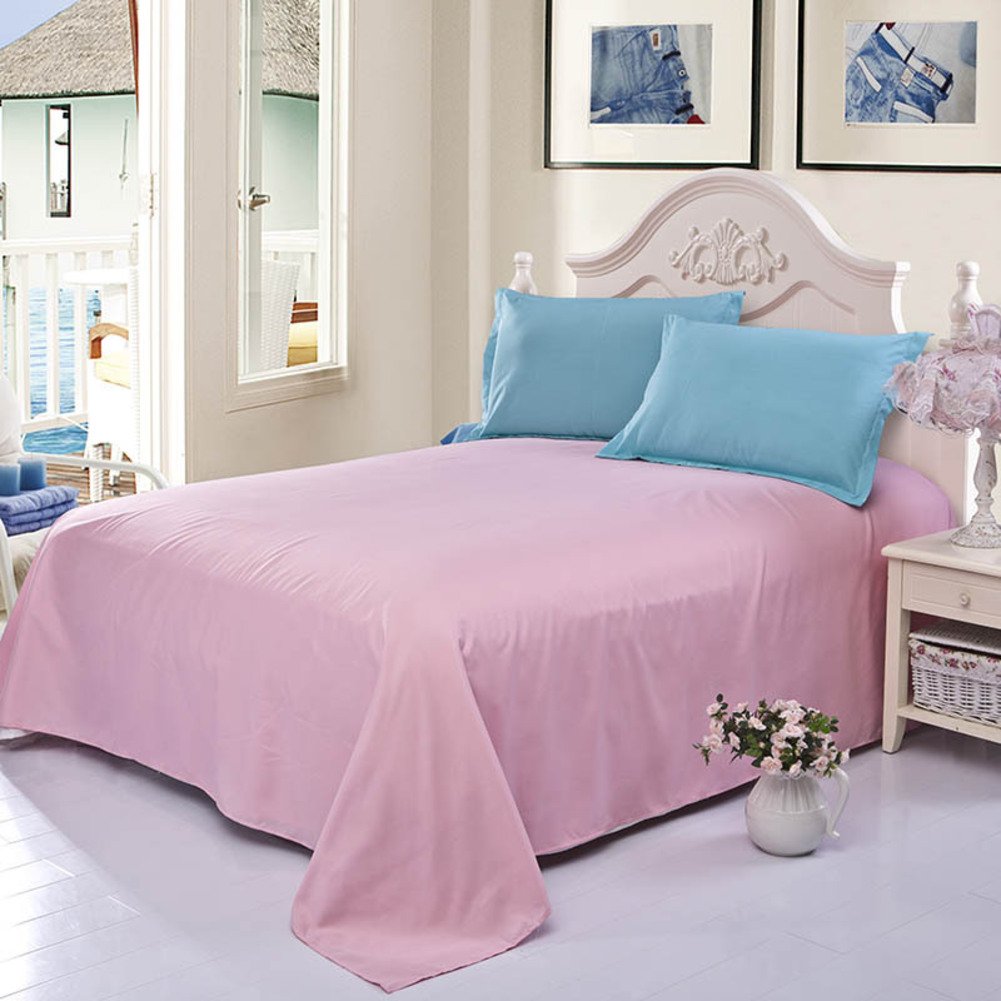 Drap haut de gamme super doux 160x230cm au toucher soie pour lit individuel
