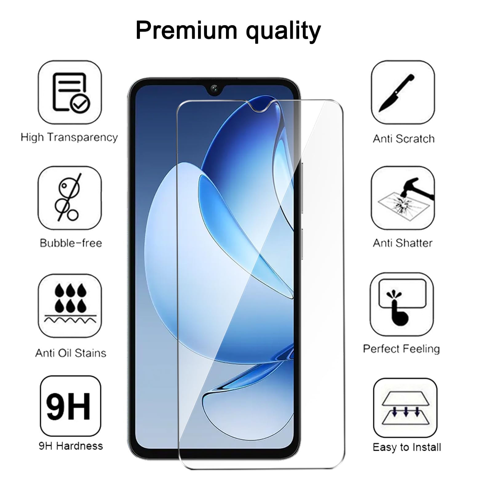 LYZXMY Cover per Oukitel C60 Pro/Oukitel C60(6.88) Trasparente Custodia + 2 Pezzi Pellicola Protettiva in Vetro Temperato, Ultra Sottile in Silicone Protettivo Bumper TPU Morbido Gel Case