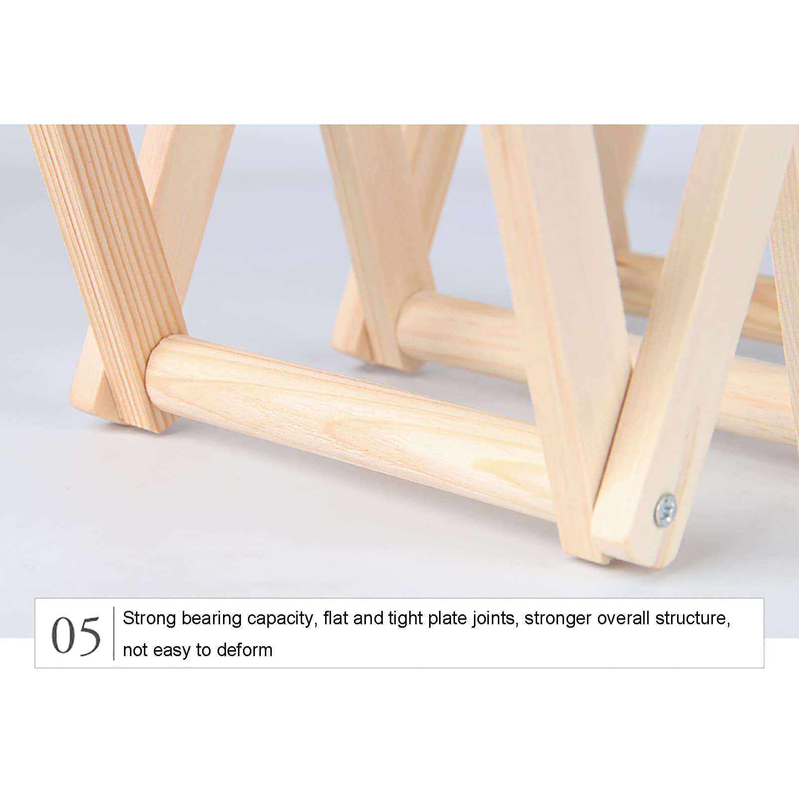 Casier à vin en bois – Support de bouteille de table sur pied pour eau et vin – Idéal pour les plans de travail de cuisine, garde-manger et réfrigérateurs – Solution de rangement compacte