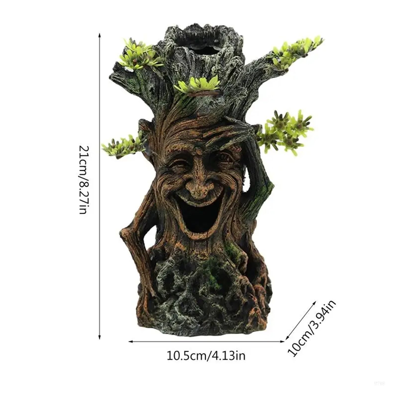 Generico Tronco e Radici Resina Grotta Decor for acquari Acqua Dolce | Gli spazi tra le radici intrecciate formano rifugi di riposo indipendenti for piccoli pesci d'acquario