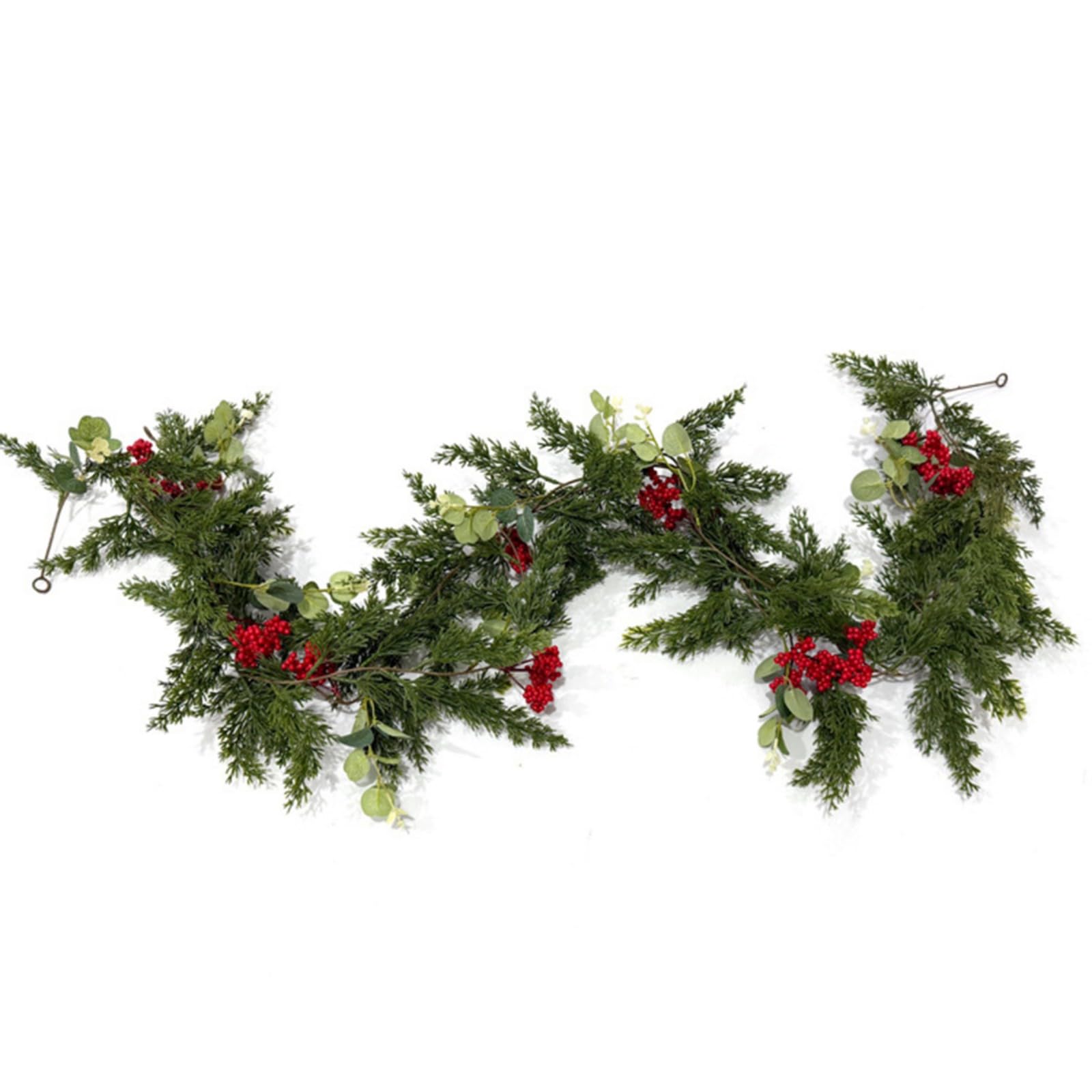 Tsophreniq Christmas Berries Money Garlands Pine Vine Ornament Festival Indoor Decoration Red Berries Money Arrangements