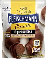 Mistura para Bolo Aerado Chocolate Fleischmann Sabor e Nutrição Sachê 230g