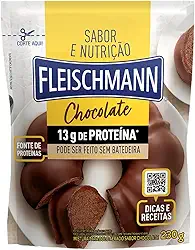 Mistura para Bolo Aerado Chocolate Fleischmann Sabor e Nutrição Sachê 230g