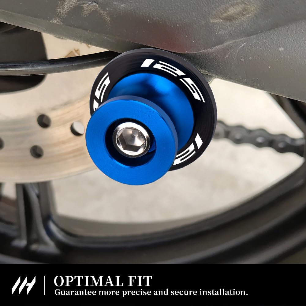 M6 Bobinas de balance para motocicletas para MT-125 2014-2021 NMAX 125 2015-2024 XMAX 125 2006-2018 Deslizador CNC de aluminio para protección y fácil mantenimiento Accesorio (Azul)
