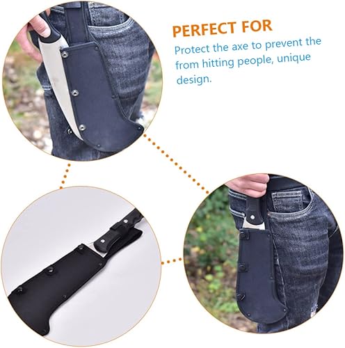 Miniatura 3 de DOITOOL Cuchillo Cuchillo 2pcs Hacha Set Espesar Negro Oxford Tela Funda Protectora Hacha Mano Cuchillo Manga