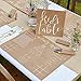 Price comparison product image Ginger Ray Childrens Wedding Activity Place Mat Pack & Colouing Kit-8 Pack Rustic, White