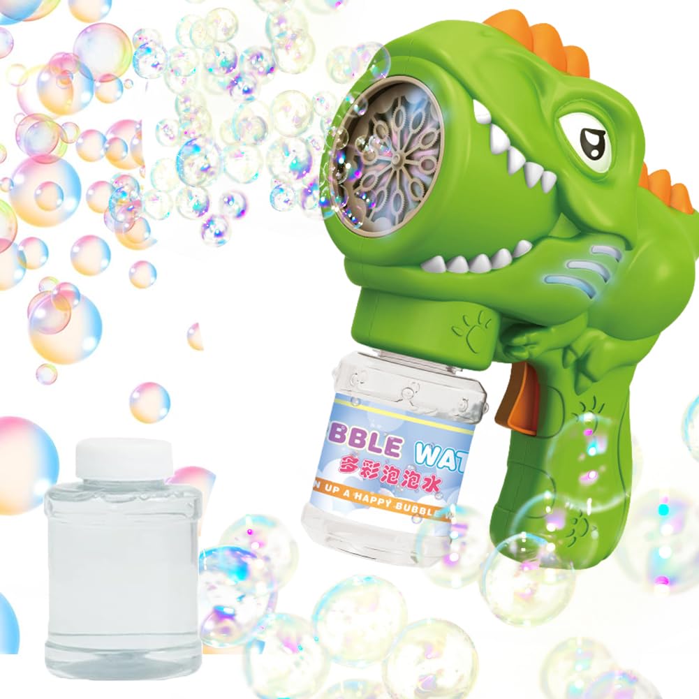 MKKZLPN Máquina De Burbujas Pistola De Burbujas para Niños Bubble Machine Blaster para Niños Adultos Juguetes De Pistola De Burbujas para Fiestas En Interiores y Exteriores