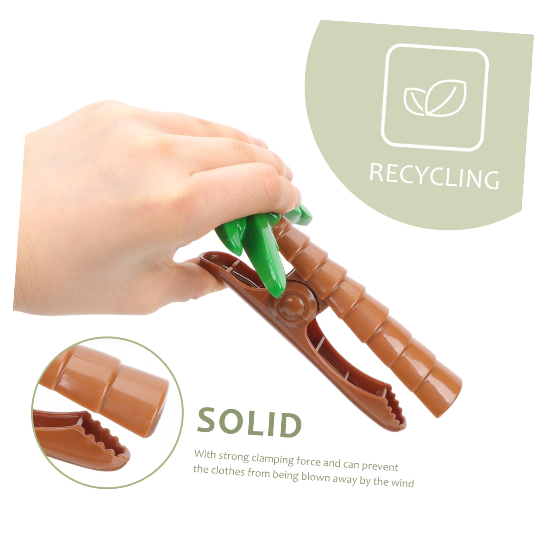 Cabilock Lot De 8 Pinces à Serviette De Plage Pour Chaise De Plage - Coupe- Vent - Motif Cactus