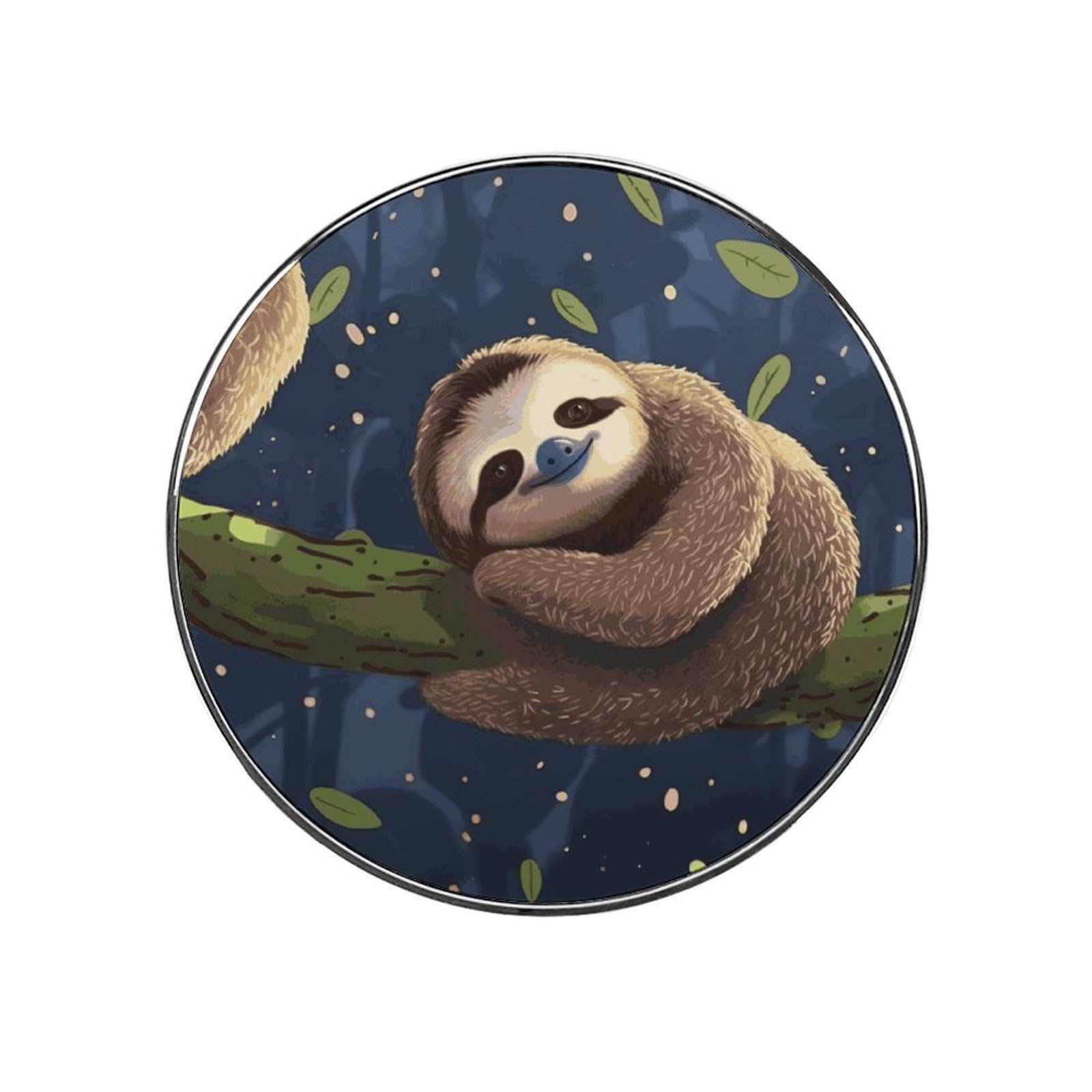 Adfgyerh Style Sloth Lazy Refrigerator Magnets Circular Design，Stickers Home Decorations，Fridge Magnets For Fridge Plant Lovers Kitchen Office Locker Whiteboard Car Garage Decor.