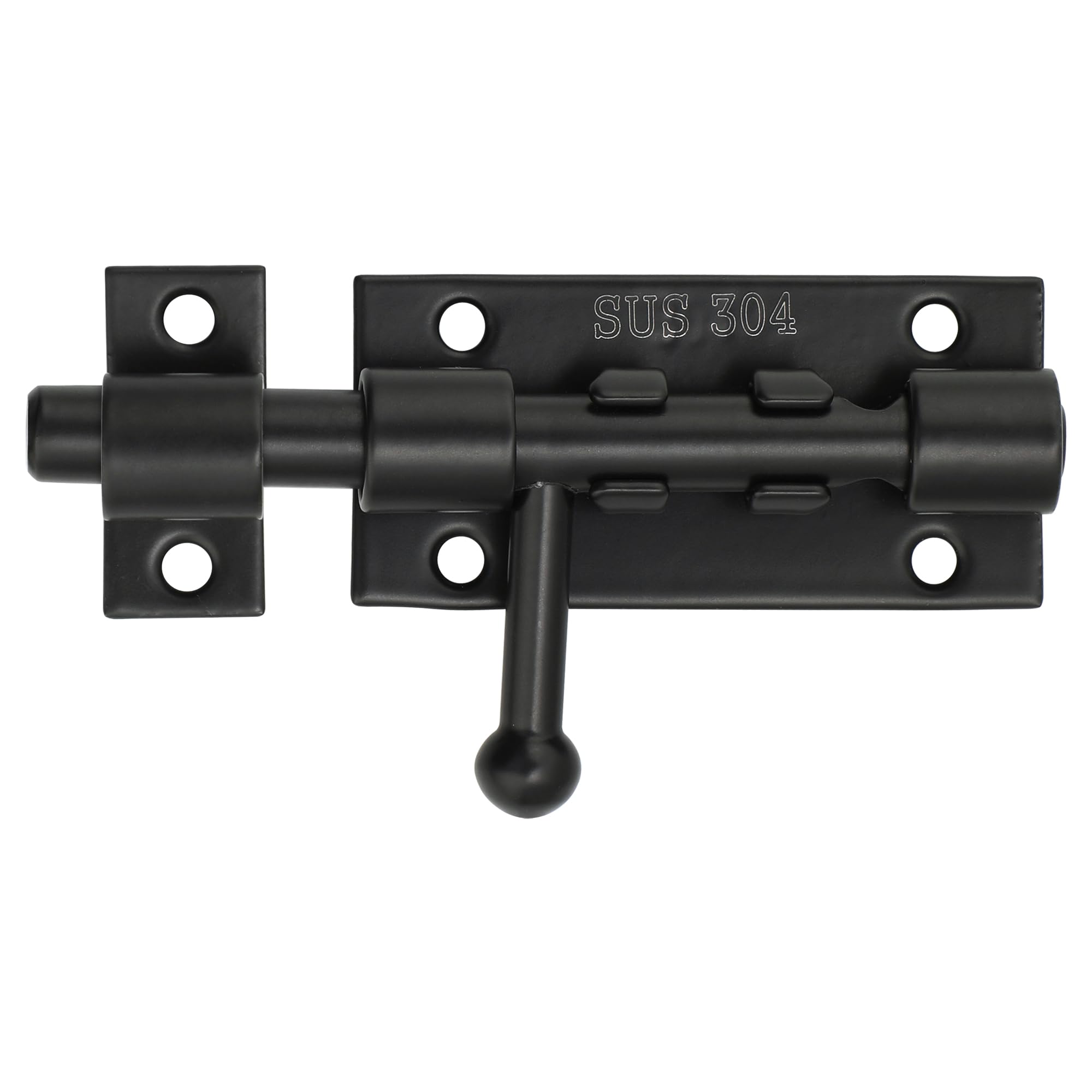 Alise 4 Inch Sliding Door Lock, Security Gate Latch for Shed Door