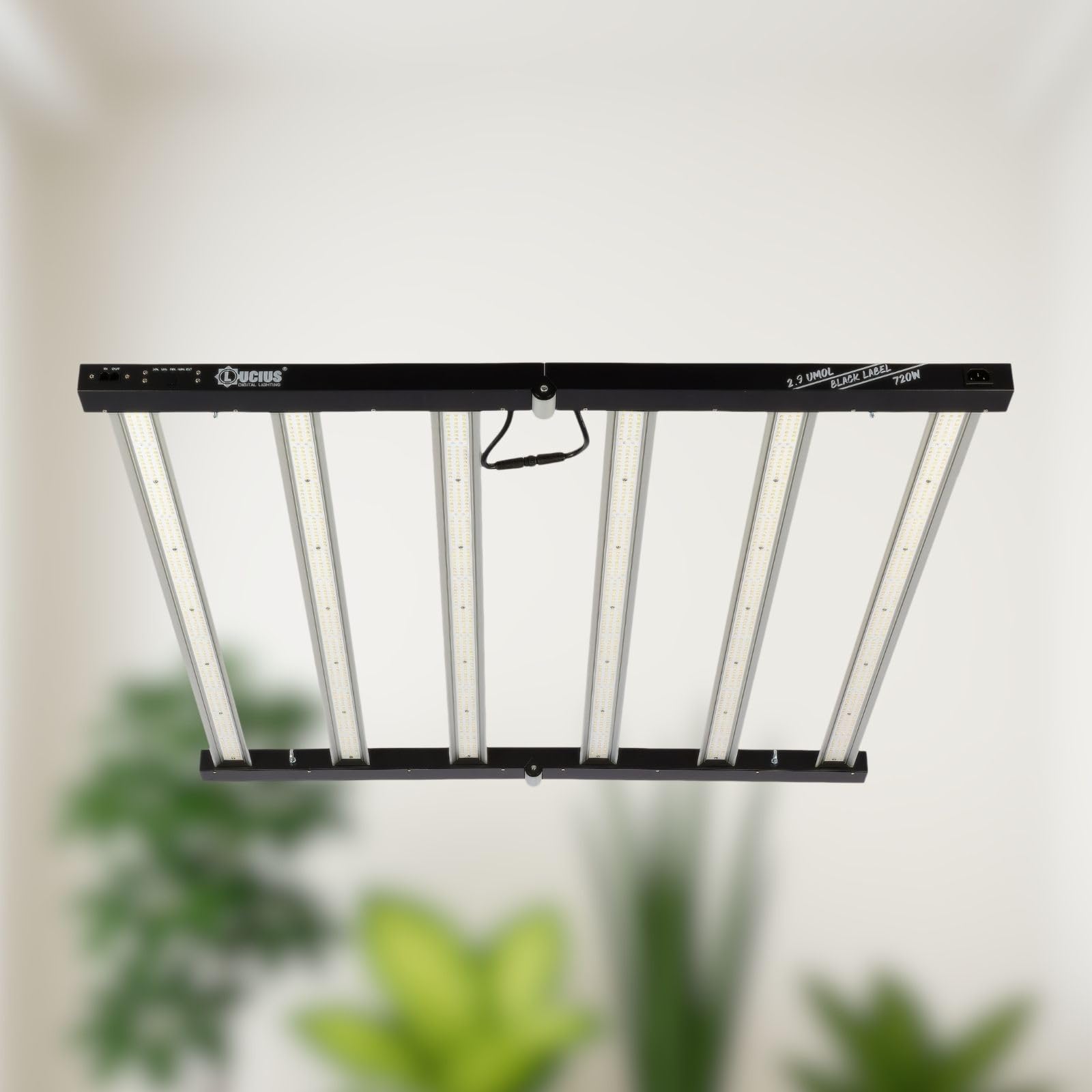 LUCIUS - Lámpara LED de 720W 2.9 - Cultivo interior - Luz de espectro completo Crecimiento/Floración, Potencia regulable Regulable - Para Invernaderos y plantas interior, hortalizas y flores