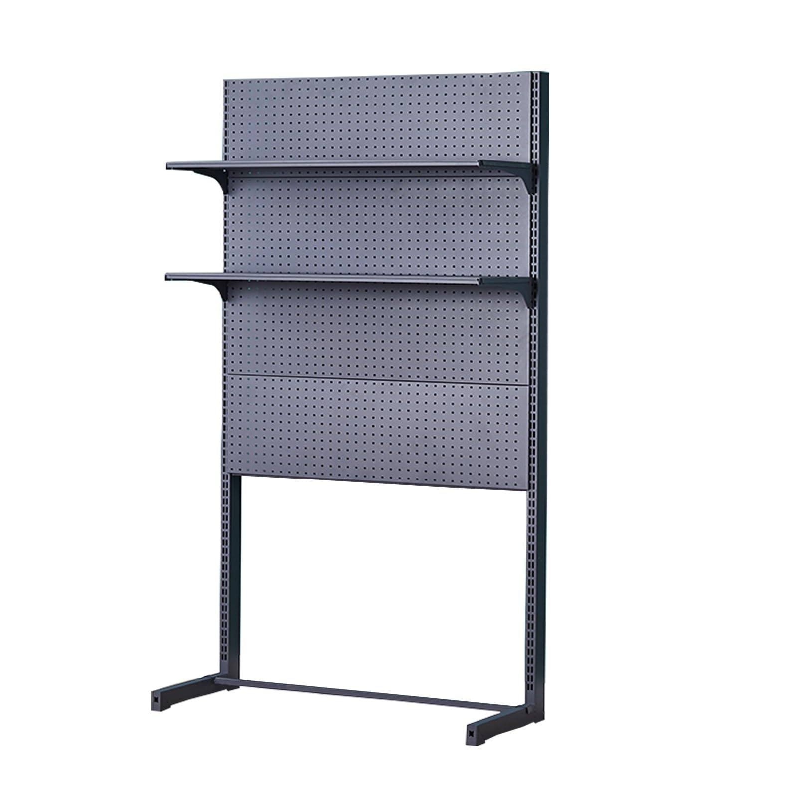 Indipendente Pannello Portautensili Pegboard Metallo Pannello Forato Portautensili Pannello Porta Attrezzi(Gray,122x186cm/48x73in)