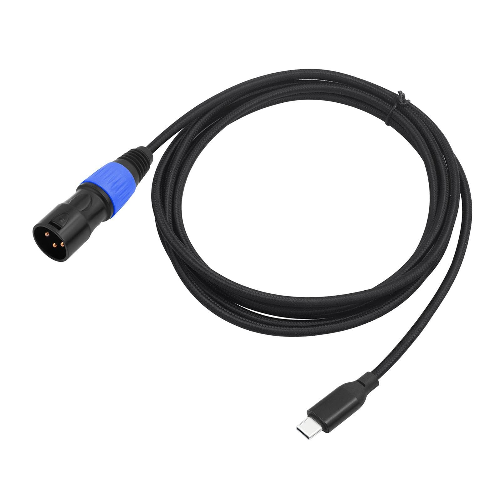 USB C to XLR Male Audio Cable Output Cable Audio Connector for Mixer Speaker 200cm-image-23