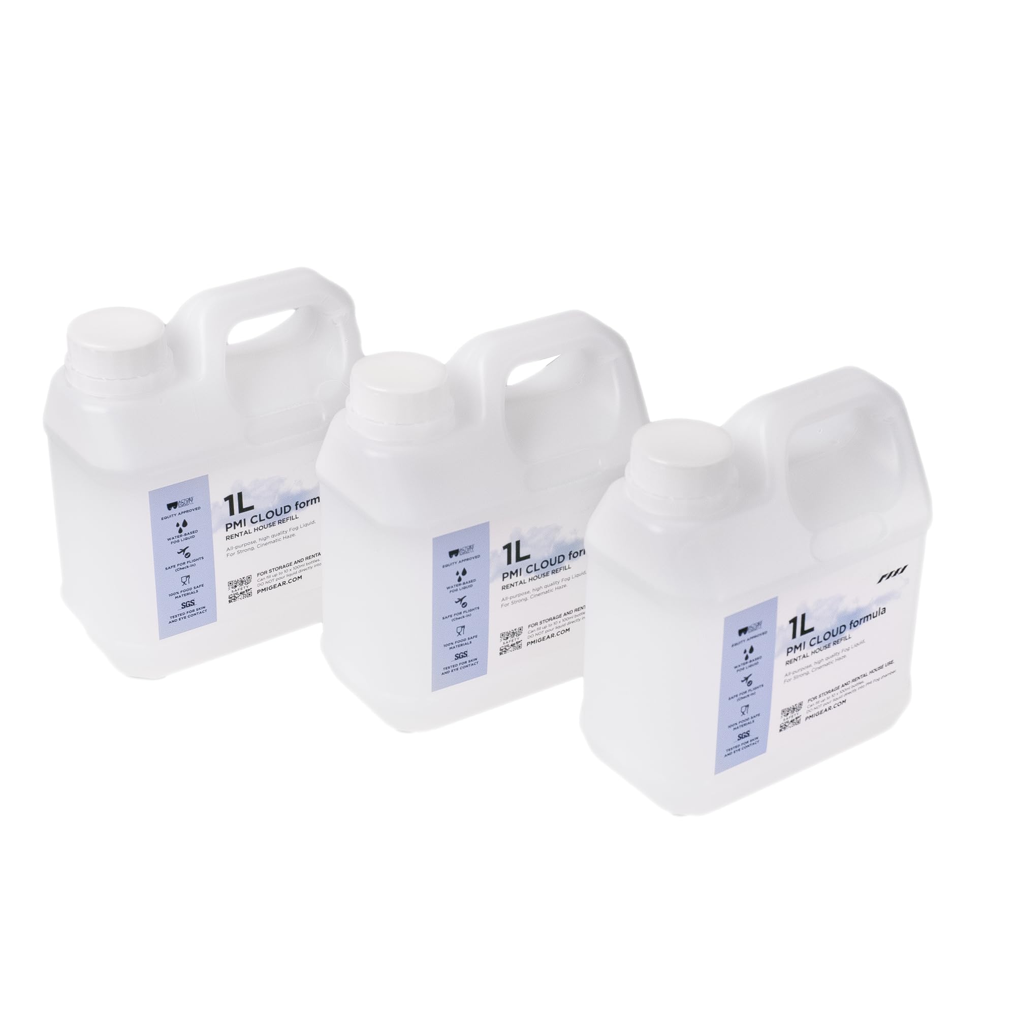 PMI Cloud Formula Nachfüllpackung, 3000 ml, Hochleistungs-Nebelsaft für SmokeGENIE & SmokeNINJA, professionelle Nebelmaschinen-Flüssigkeit, schnelle Dispergierung, langanhaltende Wirkung, SGS 100%