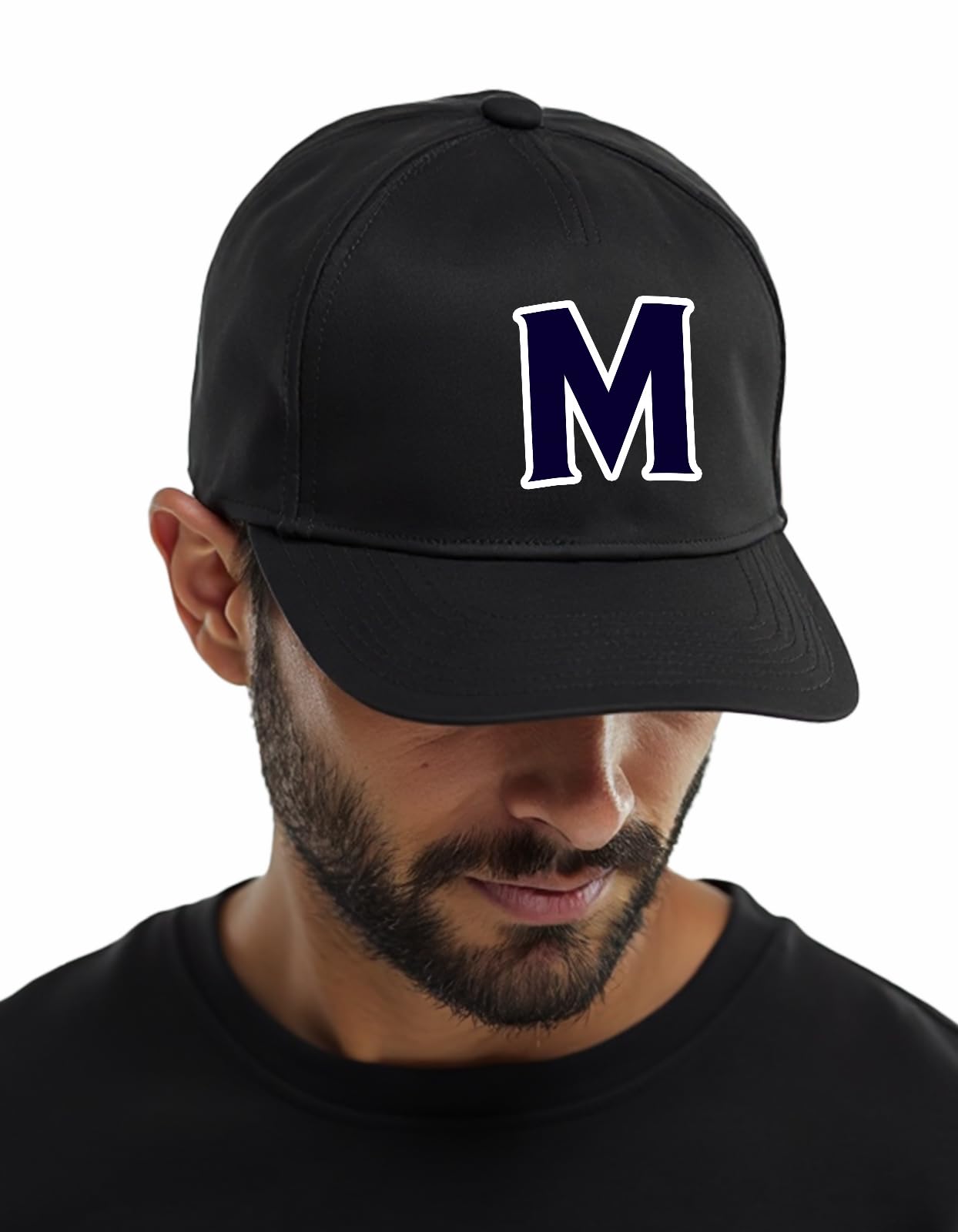 wise trolley ™ M Letter Printed Baseball Cap Unisex for Men and Women with Adjustable Strap-picture-50