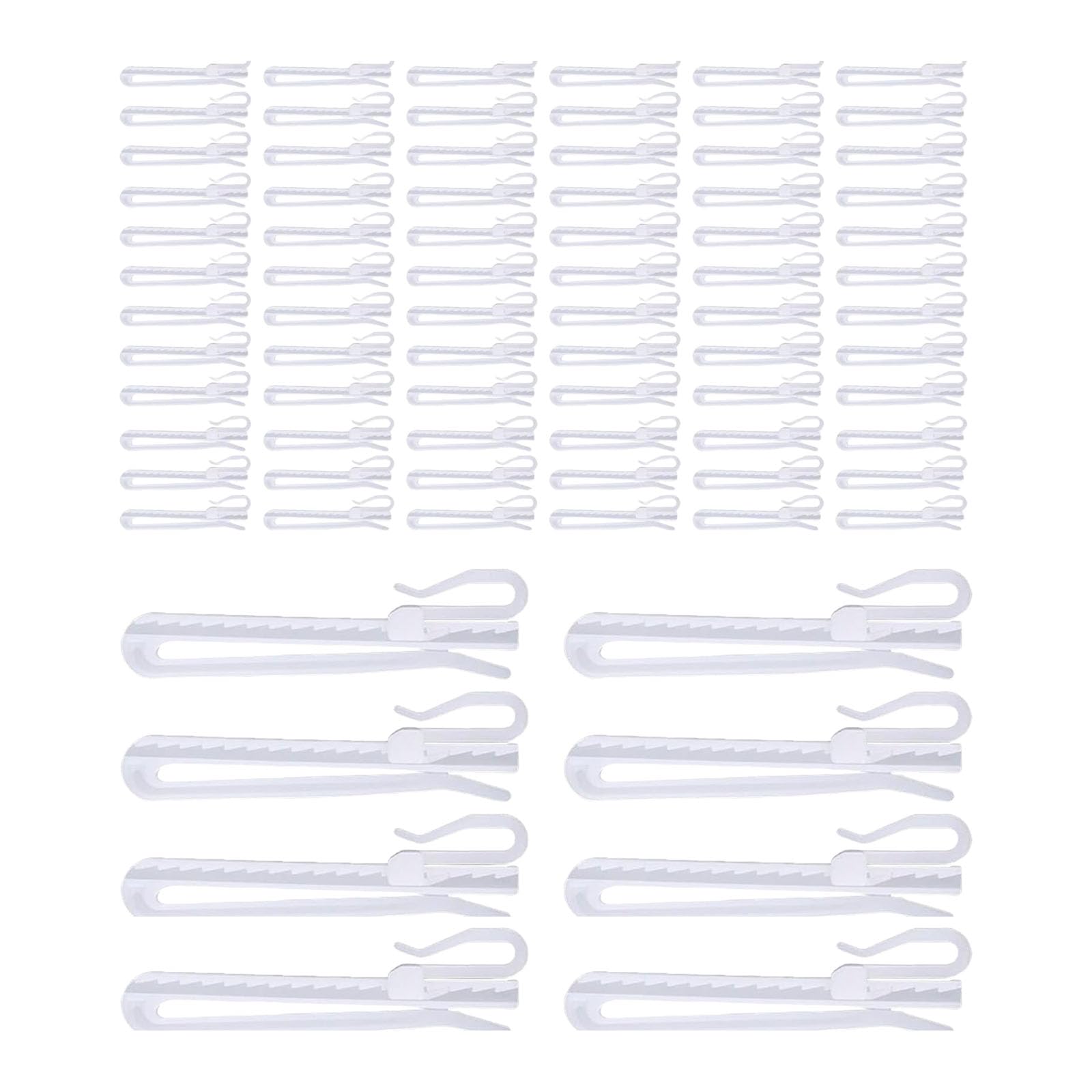 80 Pack Strong Drapery Hook Adjustable Pinch Pleats for Home Window Curtains Curtain Accessories