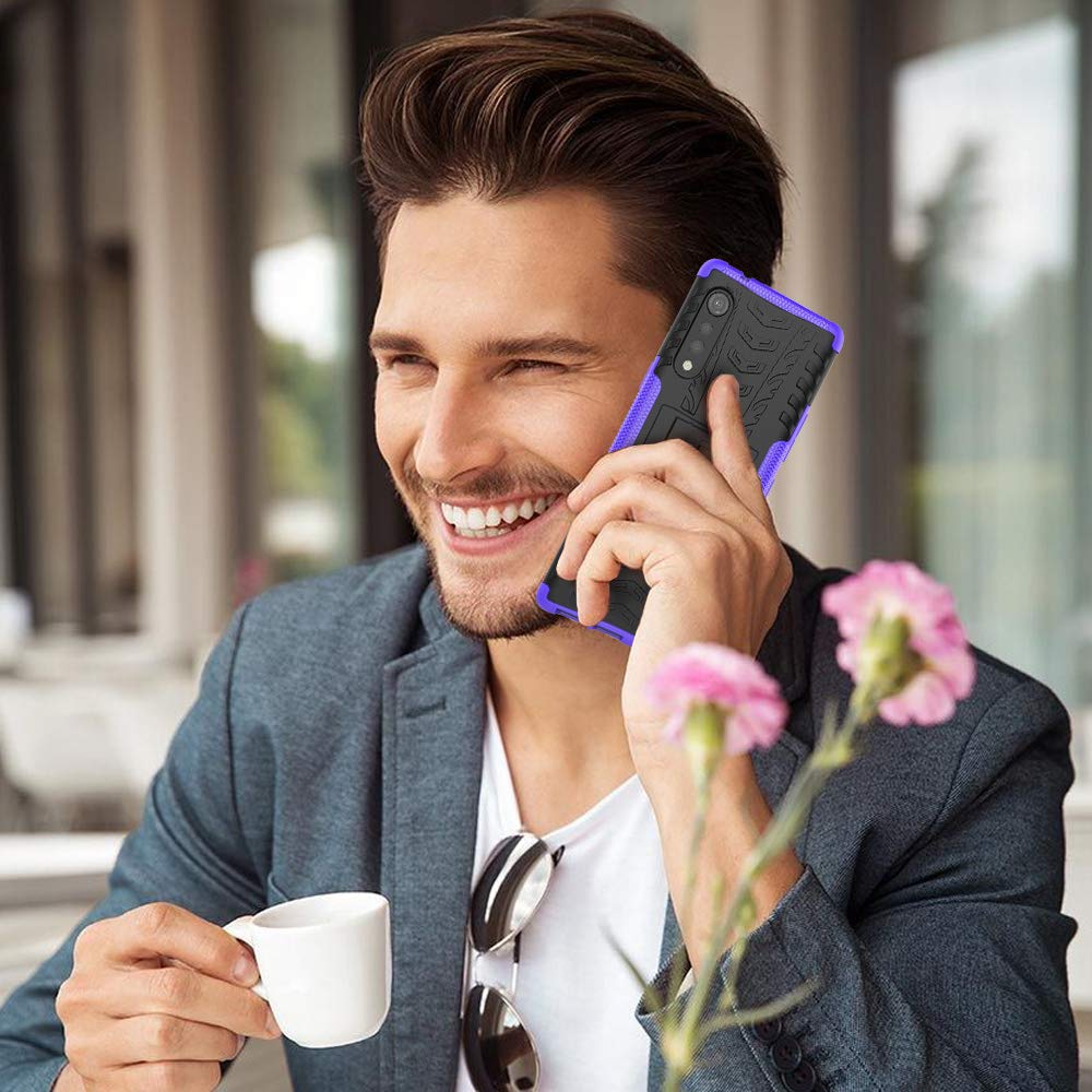 Funda Silicona Líquida Tpu Carcasa Para Poco F3 5g+mica Púrpura Xiaomi Poco F3 5g/11i 5g/11x 5g